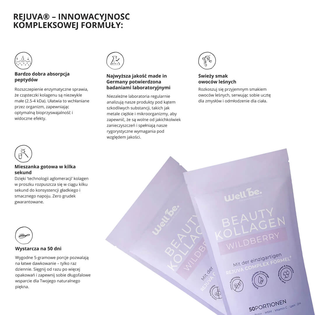 Kolagen na stawy Wildberry z kompleksową formułą Rejuva®