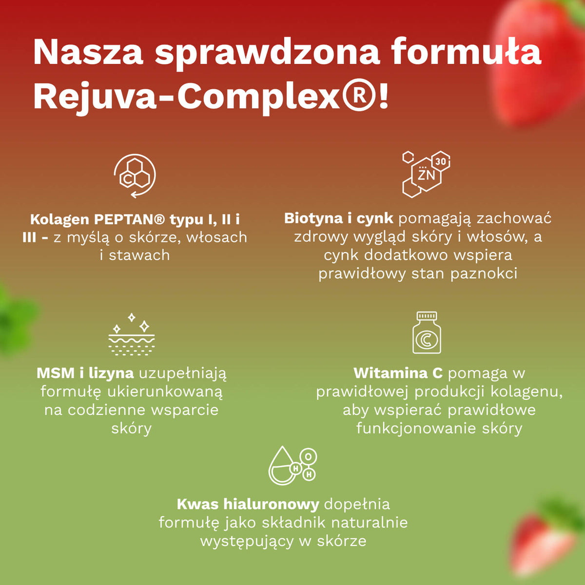 Beauty Kolagen o smaku truskawki i mięty