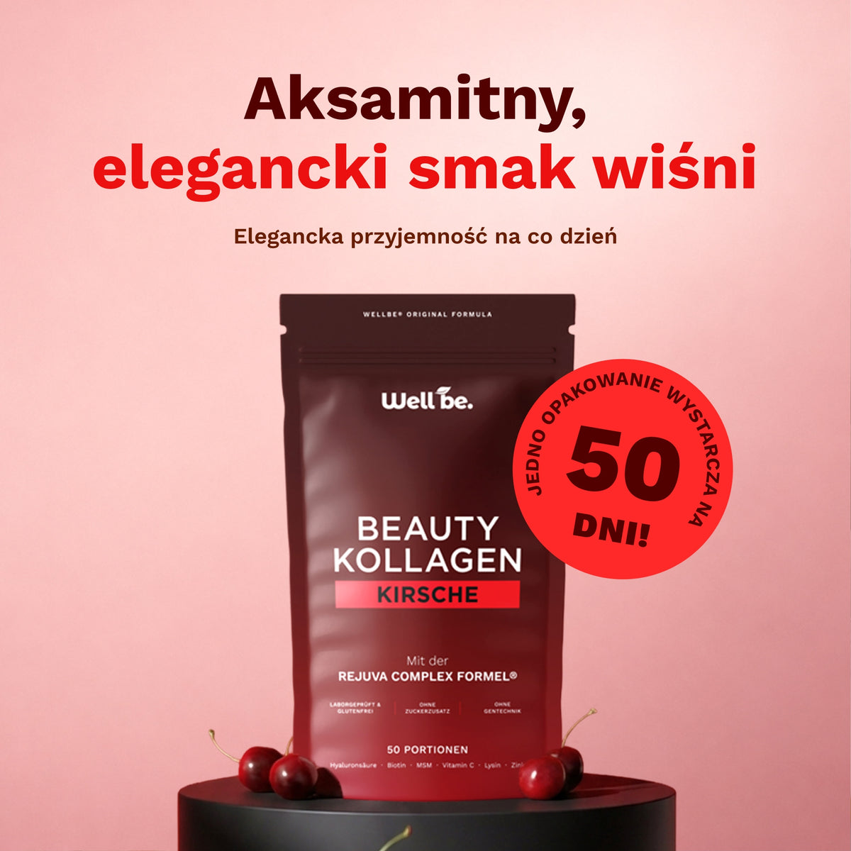 Beauty Kolagen o intensywnym smaku wiśni