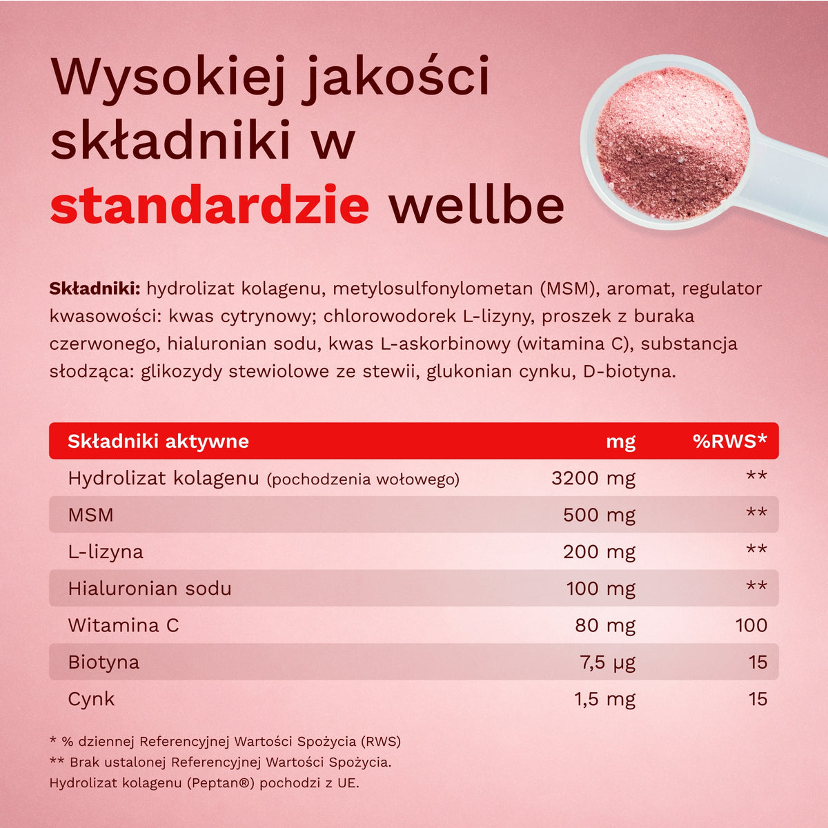 Beauty Kolagen o intensywnym smaku wiśni