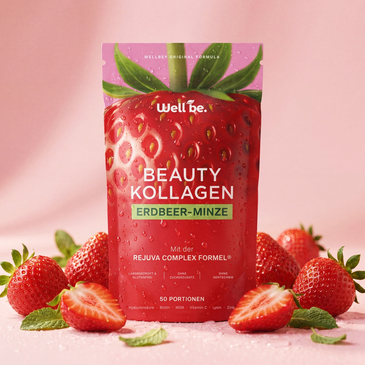 Beauty Kolagen o smaku truskawki i mięty
