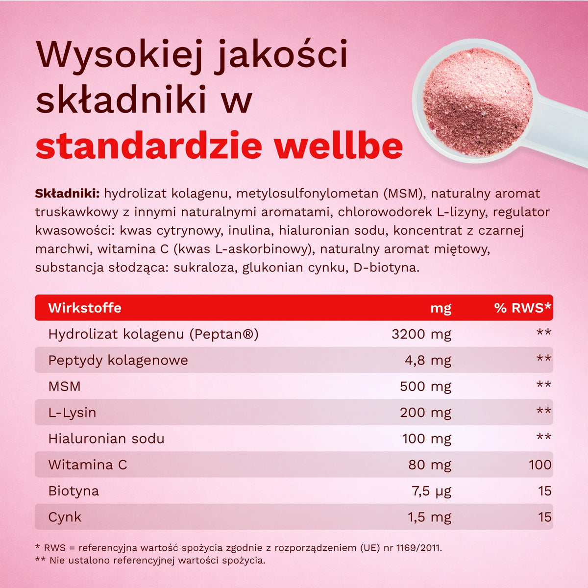 Beauty Kolagen o smaku truskawki i mięty